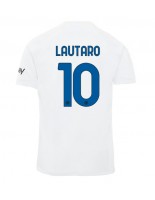 Inter Milan Lautaro Martinez #10 Vieraspaita 2023-24 Lyhythihainen